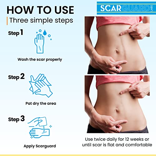 Invisible Brush-On Silicone Sheet with Vitamin E - Scar Removal for Keloids, Burn Scars, Surgery Scars, Stitches, Cuts - No Ugly Scar Sheets, Cream or Messy Scar Gel Needed