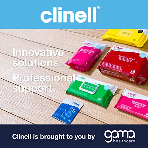 Clinell Universal Cleaning and Disinfectant Wipes for Surfaces - Pack of 24 - 40 Wipes per Pack (960 Wipes) - Clip Pack - Multi Purpose Wipes, Kills 99.99% of Germs, Quick Action