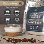 Glorybrew Low Acid Whole Bean Coffee 1 lb I Medium Roast Beans I For Sensitive Stomachs - Less Irritation I Unique Screw Cap for Fresh Coffee I 100% Natural