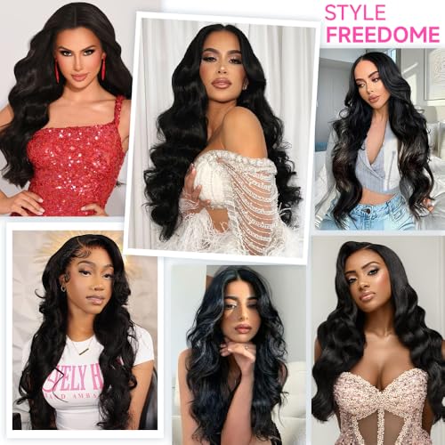 26 Inch 13x6 Lace Front Wigs Human Hair 200% Density Body Wave Lace Front Wigs Human Hair Pre Plucked Glueless Wigs Human Hair For Women HD Lace Frontal Wig Human Hair With Baby Hair