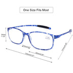 DOOViC Computer Reading Glasses 4 Pack Blue Light Blocking Glasses Anti Eyestrain Flexible Lightweight Readers for Women Men 2.75 Strength