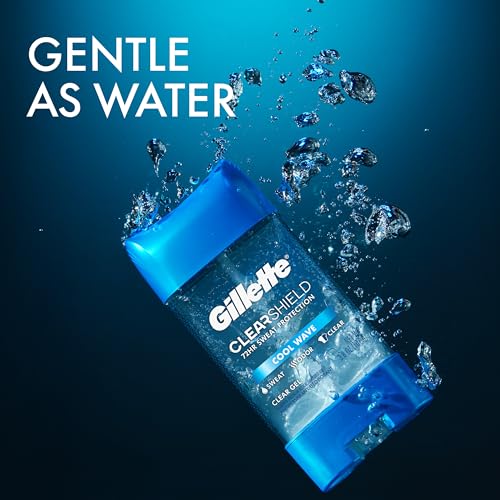 Gillette Advanced Clear Gel Antiperspirant Cool Wave 5 Pack Of 3.8 Ounce Net Wt 19 Ounce