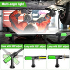 SYLSTAR Work Light for Mechanic, 2400LM LED, 4400mAh Rechargeable, Magnetic, Underhood Work Light with Hooks for Car Repairing/Inspection/Garage/Workshop/Emergency