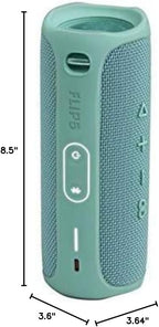 JBL FLIP 5 Waterproof Portable Bluetooth Speaker - Teal (Renewed)