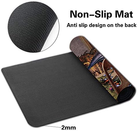 Board Game TCG Playmat Table Mats Games Size 60X35 cm Mousepad Compatible for MTG RPG CCG Trading Card Game Play mats (SLIVERS-Playing-Poker)