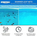 Swimline HYDROTOOLS 8025 Aluminum Reinforced Leaf Skimmer Net Head Cleaner For Swimming Pool Spa Fountain Pond Hot Tub Leaves Bugs Debris Fine Cleaning Maintenance Heavy Duty Extra Large