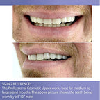 Professional Cosmetic Upper - New from Instant Smile! Hand Crafted Detail, Custom fit at Home! Works Best in Medium to Large Sized Mouths.