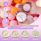 GOGOSO Ball Pit Balls for Toddler, Baby Plastic Playballs Kids Soft Pastel Pelotas Non-Toxic BPA-Free 3pink+Orange+Yellow, 500 Balls