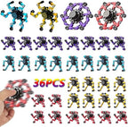 36pcs Transformable Fidget Spinners Children's Advanced Fidget Toys for Stress Relief Ideal Fidget Spinners for Sensory Toys for Boys and Girls with Autism，Party Favors