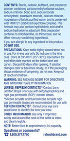 Refresh Contacts, Eye Drops, Contact Lens Comfort,Blue 0.4 Fl Oz Sterile