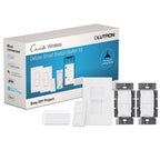 Lutron P-BDG-PKG2WS-WH Caseta Deluxe Smart Switch Kit, Compatible