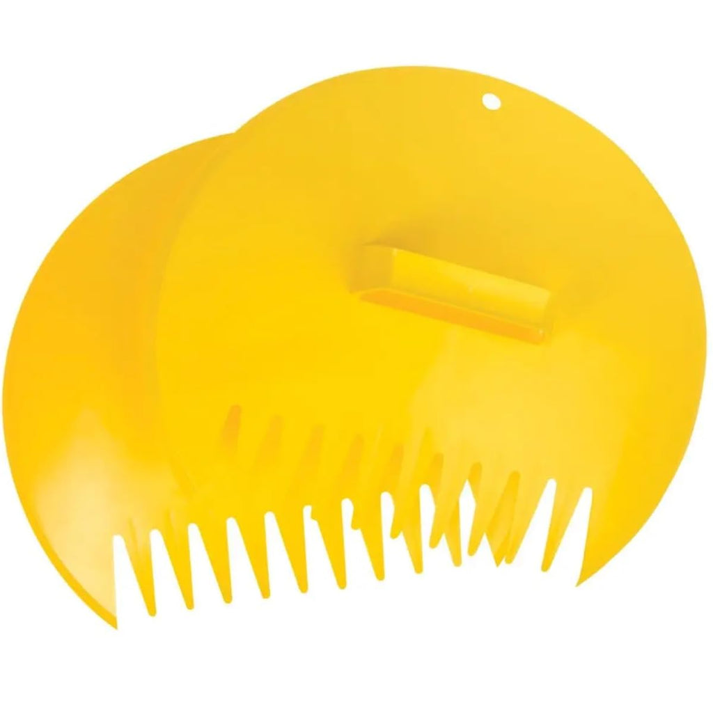 Rocky Mountain Goods Classic Leaf Scoops - Yellow Collector Leaf Grabbers with Handles for Easy Yard Cleanup - Claw Rake Tips for Gathering and Scooping Leaves and Grass