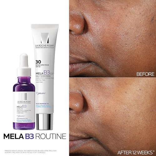 La Roche-Posay Mela B3 UV Daily Sunscreen, Face Moisturizer With SPF 30 + Anti-Aging Melasyl + 5% Niacinamide, Helps Correct & Protect From Sun Damage, Face Sunscreen With No White Cast, 40ML