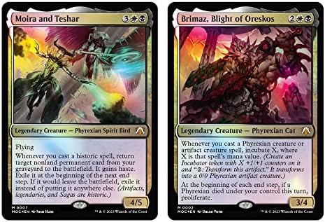 Magic The Gathering March of the Machine Commander Deck - Growing Threat (100-Card Deck, 10 Planechase cards, Collector Booster Sample Pack + Accessories)