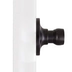 Design House Springdale One-Sided Non-Turning Dummy Door Lever, Matte Black, Decorative Interior Door Handle for Closet, Pantry, and French Doors, Reversible Surface Mount Hardware, 778878