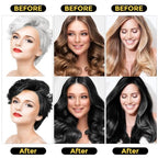 Hair Dye Shampoo 3 in 1, Herbal Shampoo Hair Dye for Women Men, Grey Coverage Shampoo 500ml (Black)