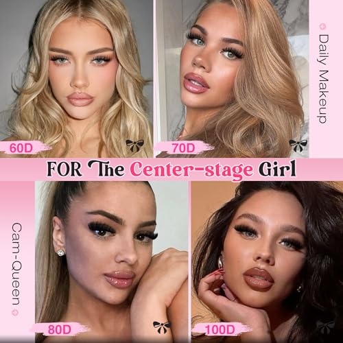 Eyelash Clusters Kit 60+70+80+100D Individual Lashes 320Pcs 12-18mm Lash Extension Kit Wispy Eyelash Extension Kit Fluffy Volume Waterproof Cluster Eyelash Extensions Kit