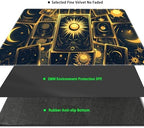 MTG Playmat Magic Card Playmat Game Mat,TCG & CCG Card Games Mat with Free Storage Bags Size 24 x 14 Inches (No with Zones,Card)