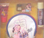 Pepsi Cola Flavored Lip Gloss and Lip Balm with Pouch Set (Cherry, Lemon & Vanilla)