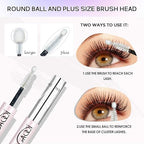 GAQQI Lash Cluster Glue & Lash Glue Remover, Lash Bond and Seal Waterproof, Long Lasting Eyelash Glue Strong Hold, Gentle Eyelash Remover for DIY Lashes(Glue+Remover Set)