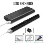 SUPRUS Candle Electric USB Lighter Safety Switch Rechargeable Flameless Plasma Windproof Pocket Size (Black&Black&Black)