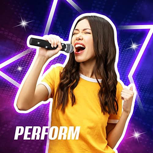 Sanwuta Fake Microphone Prop Sparkly Bling Rhinestones Plastic Play Microphone Pretend Glitter Bedazzled Mic for Cosplay Party Costume(Black)