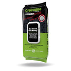 Crocodile Cloth PowerSCRUB - 40 (15" x 10") Heavy Duty Cleaning Wipes - Dual-Surface Cloths, Moist, Absorbent, & Disposable - Safe on Skin & Multiple Surfaces