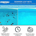 Swimline 8039 Premium Extra Strong Leaf Skimmer Net Head Cleaner for Swimming Pool Spa Fountain Pond Hot Tub Leaves Bugs Debris Fine Cleaning Maintenance, Heavy Duty Large, Blue