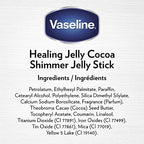 Vaseline Rich Moisturizing Healing Jelly Cocoa Butter, 13 oz Bundled with Cocoa Shimmer Stick, 1.4 oz. Provides Radiant and Shimmering Moisturized Skin with Pleasant Scent