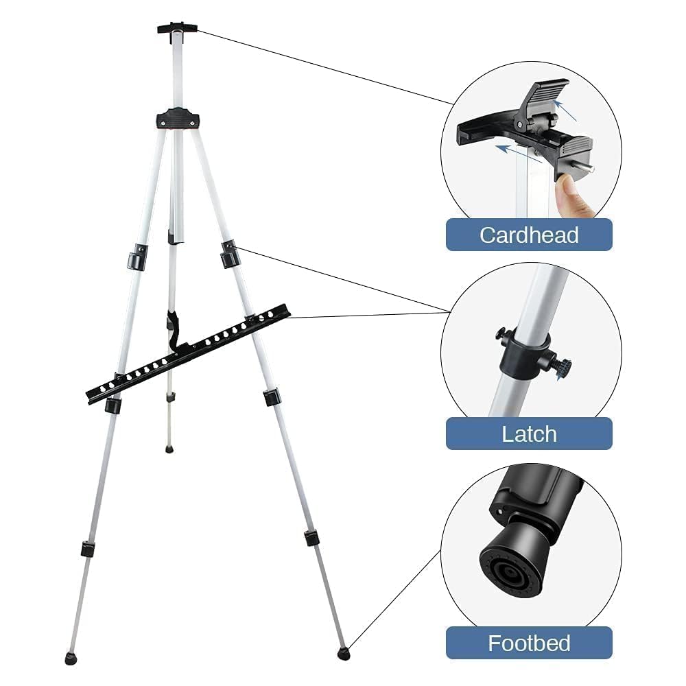 RRFTOK Easel Stand for Painting and Sign, Adjustable 17-66 Inch