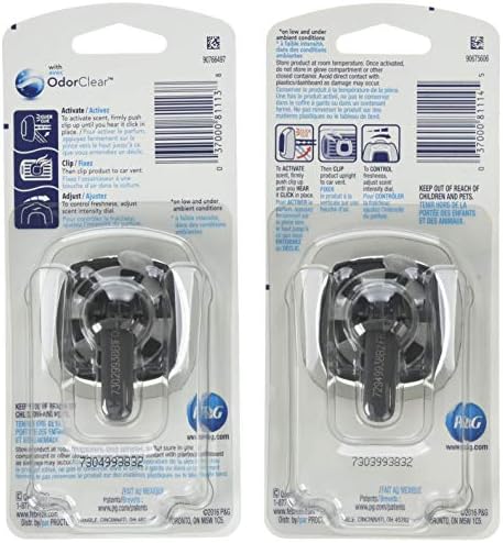 Febreze Car Vent Clip Air Freshener, Hawaiian Aloha 4 Pack