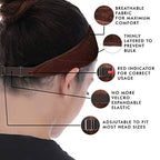 Madison Headwear Wig Grip Headbands For Women- Adjustable To Custom Fit Your Head - Velvet Comfort - Wig Bands No Slip Breathable Lightweight Material For All Day Wear! Keep Wig Comfortably Secured