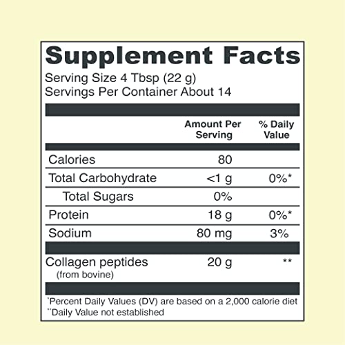 Vital Proteins Collagen Peptides Powder, Promotes Hair, Nail, Skin, Bone and Joint Health, Lemon 11 Ounce