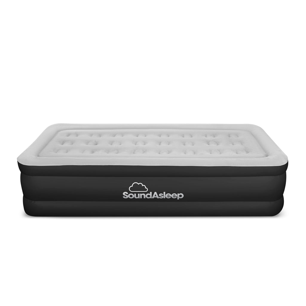 SoundAsleep Products Dream Series Luxury Air Mattress, ComfortCoil Technology, Built-in High Capacity Pump for Home, Camping- Double Height, Adjustable, Inflatable Blow Up, Portable (Twin XL Size)