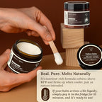 MOO FARM Beef Tallow for Skin - Natural Coffee & Vanilla Hydrating Balm - Grass-Fed Organic Beef Tallow for skin, Safe for Every Skin Concern - Rich Vitamins A, D, E, K, B1 - Made in USA (2oz)