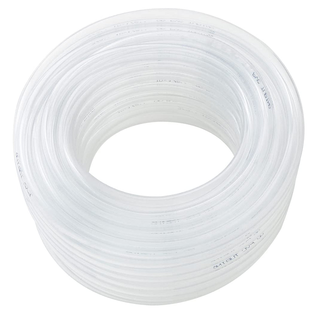 DAVCO 5/8" ID x 10ft Clear Vinyl Tubing, Low Pressure Flexible PVC Tubing, Heavy Duty UV Chemical Resistant Lightweight Plastic Vinyl Hose, BPA Free and Non Toxic