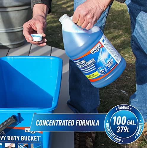 Unger Professional Streak-Free EasyGlide Glass Cleaner Concentrate, 1 Gallon, Ammonia-Free, Makes 100 Gallons of Solution, Safe for Tinted Windows, LOW-E, Windshields and Mirrors