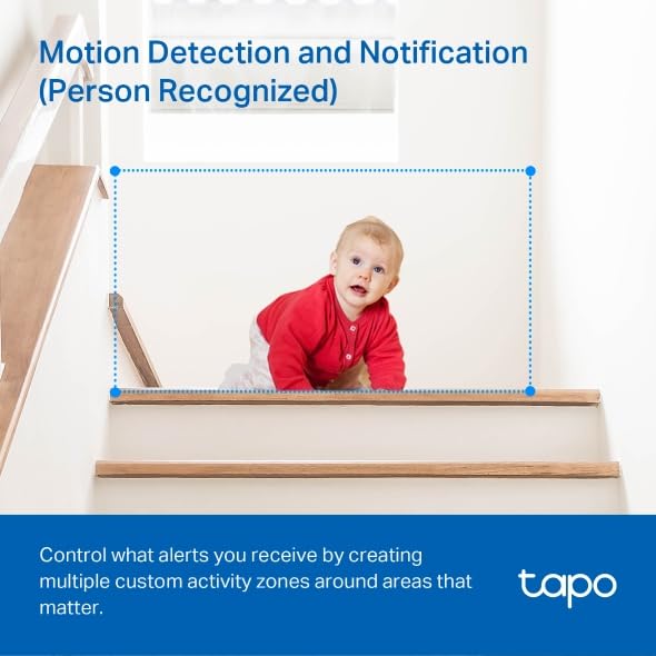 Tapo 2K Pan Tilt Security Camera for Baby Monitor, Dog Camera, C210P2