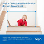Tapo 2K Pan Tilt Security Camera for Baby Monitor, Dog Camera, C210P2