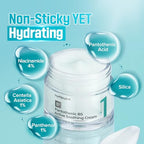 numbuzin No.1 Cream | Pantothenic B5 Active Soothing Cream | Lightweight Hydrating Moisturizer, Pantothenic Acid, Niacinamide | Excess Oil Control, Soothes Acne | Non-Comedogenic | 2.70 fl. oz.