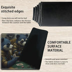 Playmats for Magic: The Gathering MTG Card Game Mat Plus 50 Pcs Card Sleeves, 24 x 14 inch TCG Mat with Stitched Edge for Commander Deck Duskmourn Board Game, Pandas Play Poker