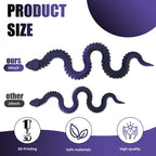 30 Inch 3D Printed Snake - Movable Articulated Snake, Perfect 3D Printed Animals for Educational Toys! Must-Have Toys for Kids and Collectors, Home Office Executive Desk Decor (Black Purple)