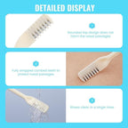 2024 New Double Sided Nose Hair Knife, 2-in-1 Nasal Hair Cutter, Nostril Hair Remover Tool, Portable Manual 360° Rotating Nose Hair Trimmer with Ear Picker for Women Men (5Pcs)