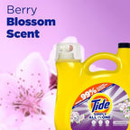 Tide Simply All-In-One Liquid Laundry Detergent, Berry Blossom Scent, 138 Loads, 182 fl oz