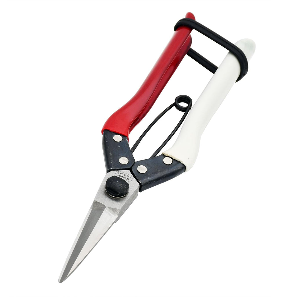 Double-Edge Garden Shears Micro-Tip Pruning Shears Extra Heavy Straight Garden Scissors Effortless Cuts Pruning Shears for Gardening Clippers for Plant Herb Flower Harvesting Fruits vegetables