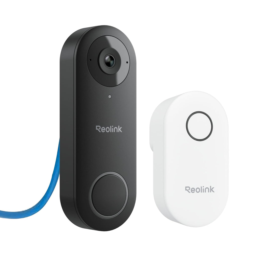 REOLINK Video Doorbell PoE 2K Wired Outdoor Security Camera with Chime V2