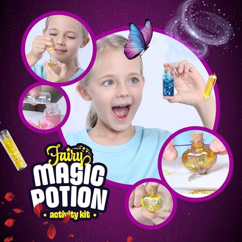 Dan&Darci Fairy Magic Potion Kit for Kids - Gifts for Girls - 6 7 8 9 10 Year Old Girl Gift - Christmas Ideas - Toys 8-10 7-8 - Arts and Crafts for Kid Ages 6-8 Years - Magical Workshop Craft Kits