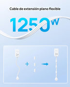 TROND Electrical Outlet Extender 360° Rotating Plug with 20W USB C, 36in Short Extension Cord, Wall Plug Adapter with 3 AC Outlets, Access Hard-to-Reach Outlets Use Behind Couches, Desk, White