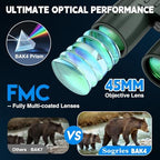 14x45 Binoculars for Adults High Powered,Professional HD Binoculars for Bird Watching,Hunting,with Aluminum Alloy Phone Adapter,Tripod,Waterproof & Fog Proof,Large View for Travel,Hiking,Concert