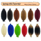 Marley Twist Braiding Hair, Pre-Separated Springy Afro Twist Hair Kinky Twist Crochet Hair Braids for Distressed Soft Locs Spring Twist Hair for Women (Bug#, 12 Inch(Pack of 8))